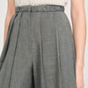 Pacey Pleated Long Shorts Grey