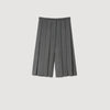 Pacey Pleated Long Shorts Grey