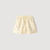 Saturne Distressed rhinestone shorts Vanilla