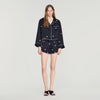 Sorellia Beaded And Rhinestone Shorts Black