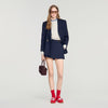 Altheora Striped wool skort Navy Blue