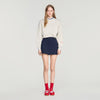 Altheora Striped wool skort Navy Blue