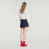 Altheora Striped wool skort Navy Blue