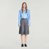 Nathan Check wool shorts Dark Grey