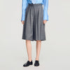 Nathan Check wool shorts Dark Grey