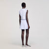 Noor Striped Crop Top Ciel / Blanc