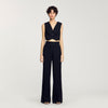 Sequin Cropped Jacket Black