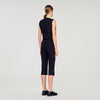 Buttoned Crop Top Black