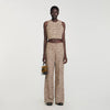 Javier Tweed Vest Brown