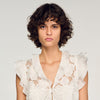 Nayana Guipure Lace Crop Top White