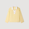 Amber Striped Cotton Top Yellow