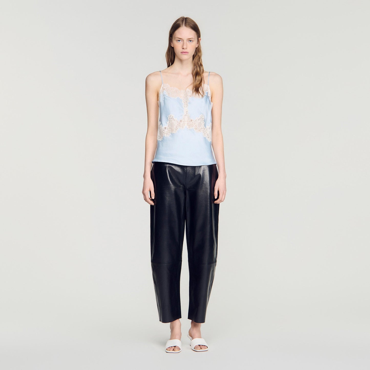 Plumeti  Top Blue / Ecru