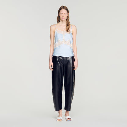 Plumeti  Top Blue / Ecru