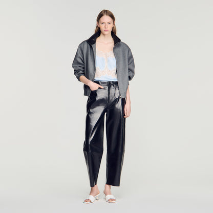 Plumeti  Top Blue / Ecru