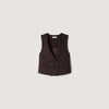 Matthew Striped crop top Marron / Bleu