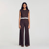 Andrews 2-in-1 wool crop top Light Brown