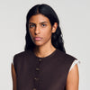 Andrews 2-in-1 wool crop top Light Brown