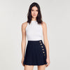 Embroidered Vest Top White