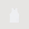 Embroidered Vest Top White