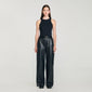 Basics Embroidered Vest Top Black