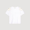 Garden T-Shirt With Embroidered Flowers White