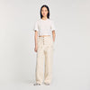 Beaded Cropped T-Shirt White