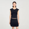 Draped T Shirt Black