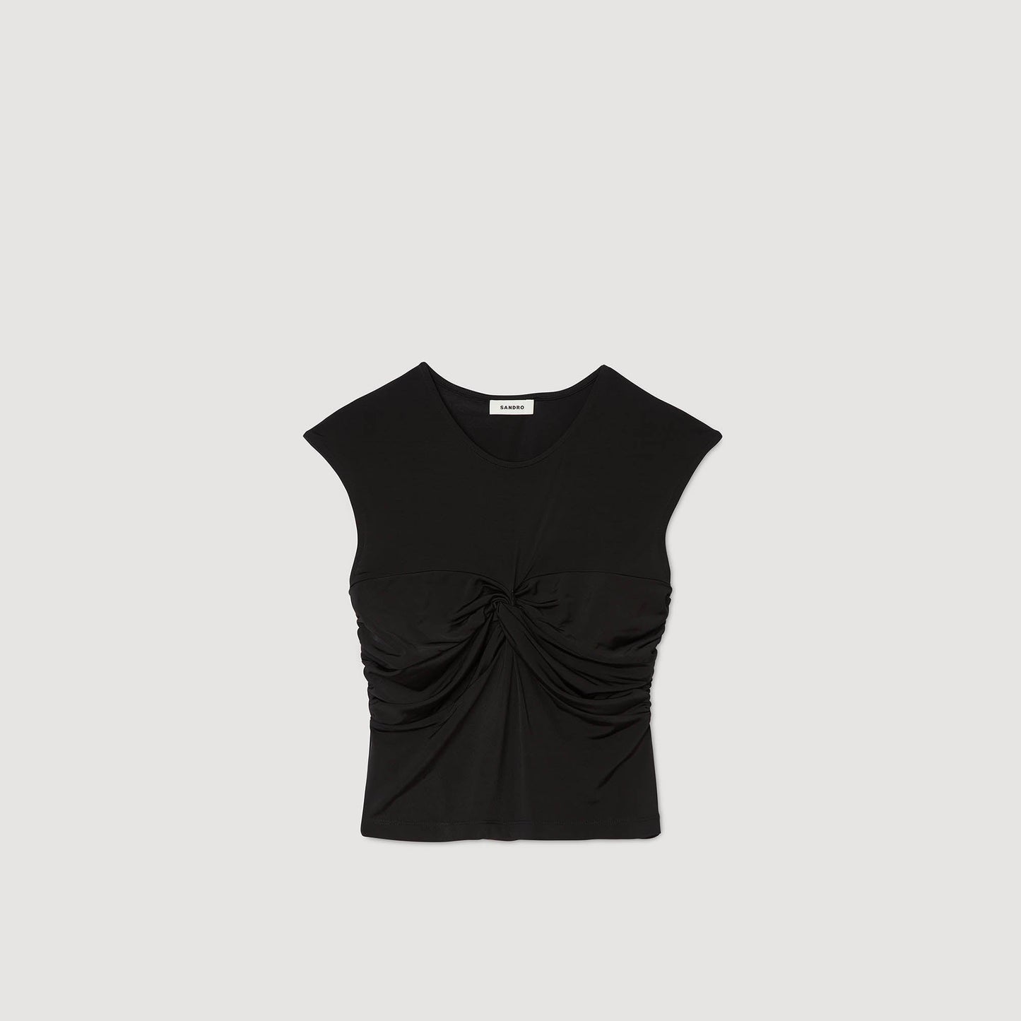 Draped T Shirt Black