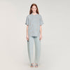 Strass Wave Rhinestone T-Shirt Grey