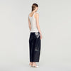Sofie Ribbed Vest Top With Lace Ecru