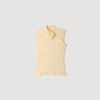 Dreamer Smocked T-shirt with flower detail Vanilla