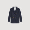 Double-Breasted Suit Jacket Navy Blue