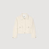 Cropped Tweed Jacket Ecru