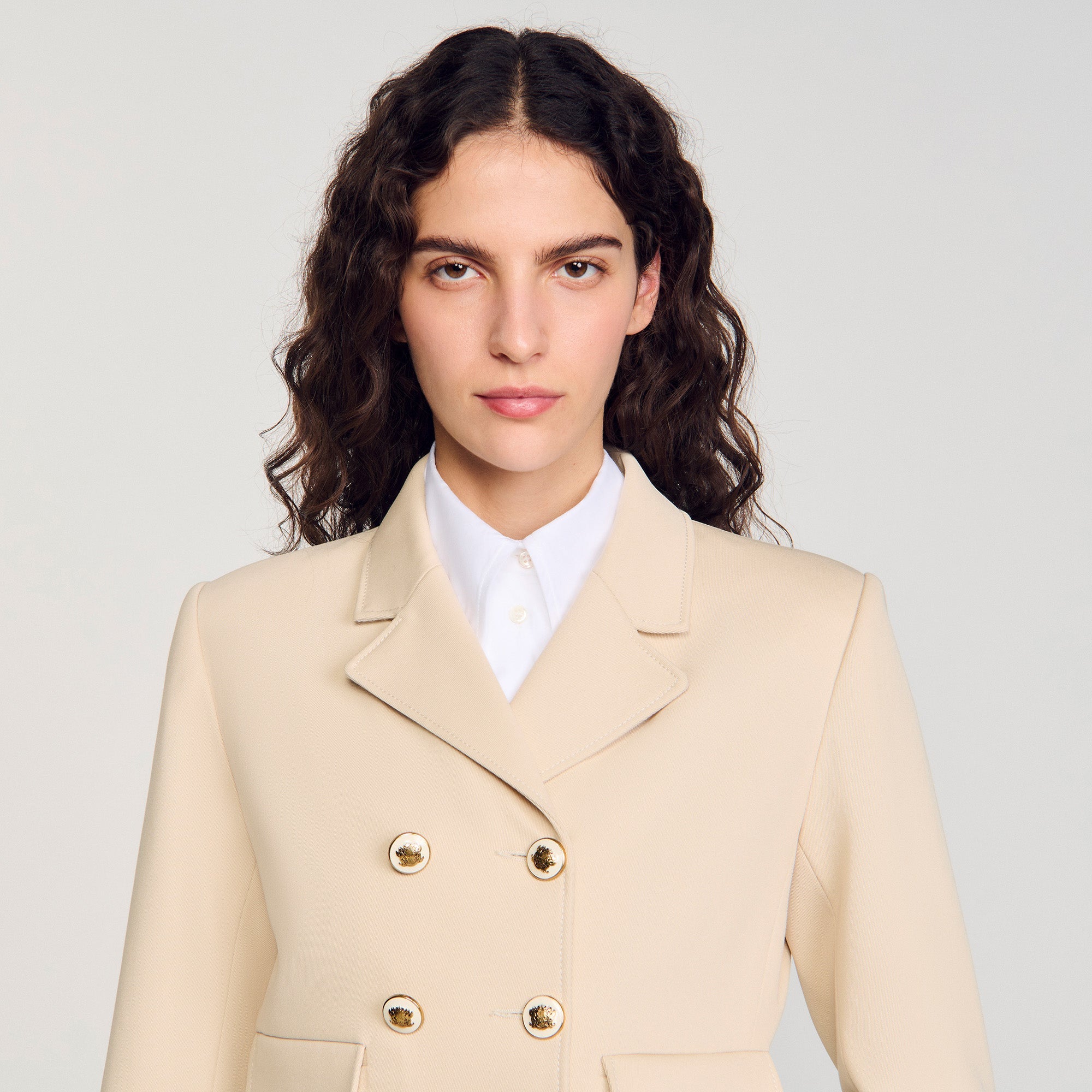 Cropped Jacket Sand