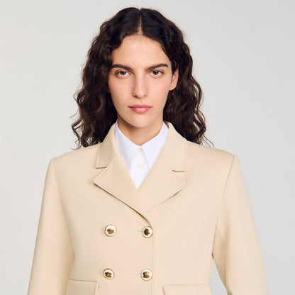 Cropped Jacket Sand