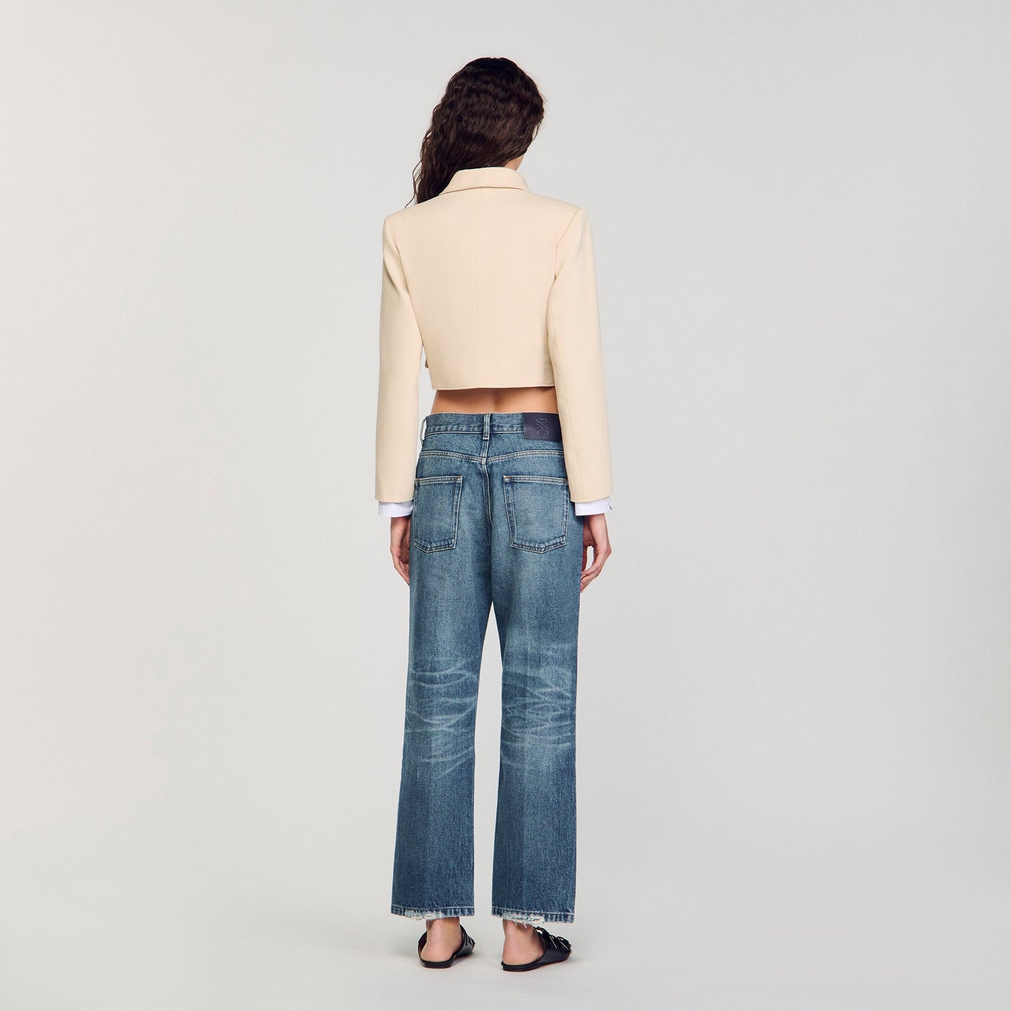 Cropped Jacket Sand