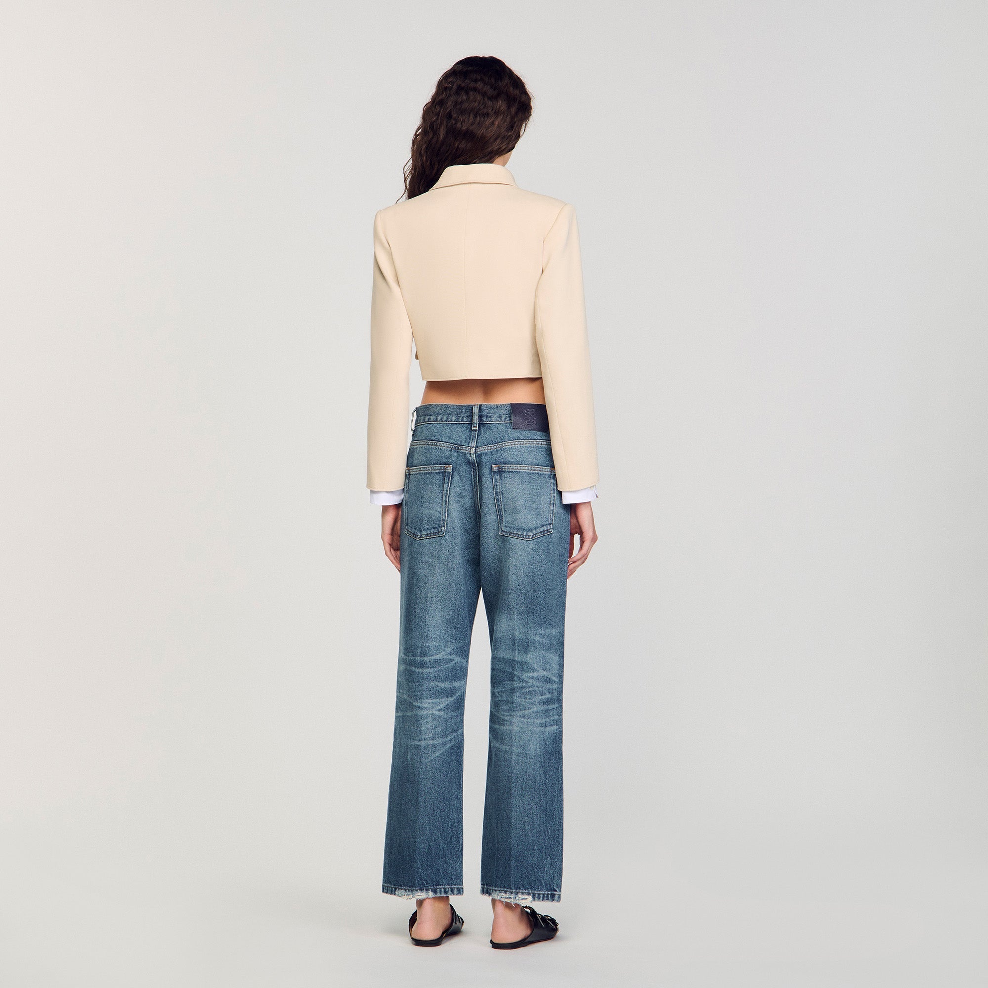 Cropped Jacket Sand