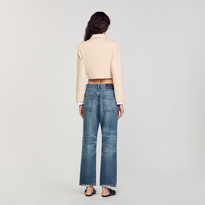 Cropped Jacket Sand