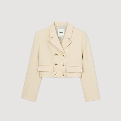 Cropped Jacket Sand
