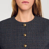 Tours Rhinestone Tailored Jacket Grey / Brown