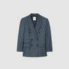 Naelle Striped Tailored Jacket Blue