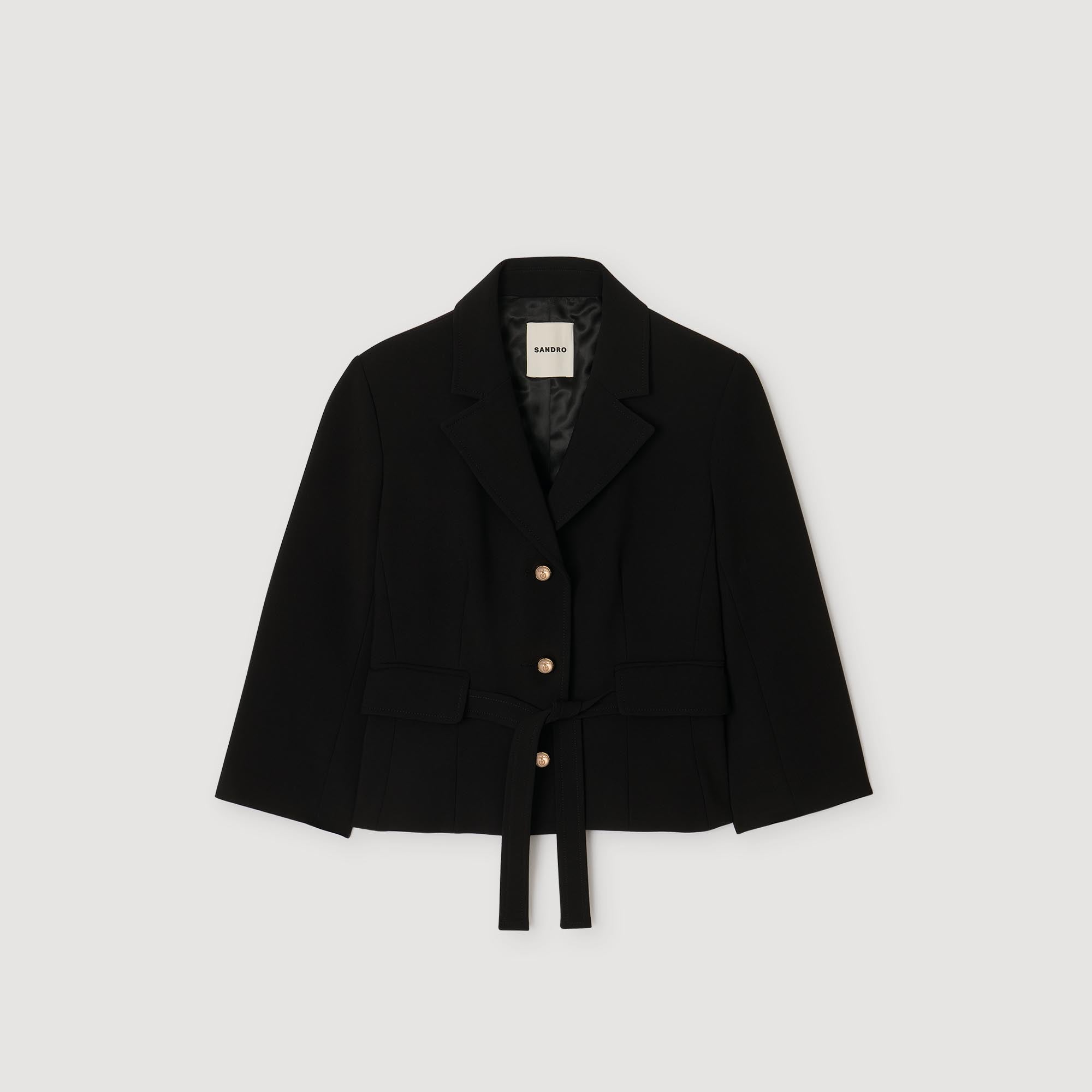 Amor Short Tailored Jacket Black