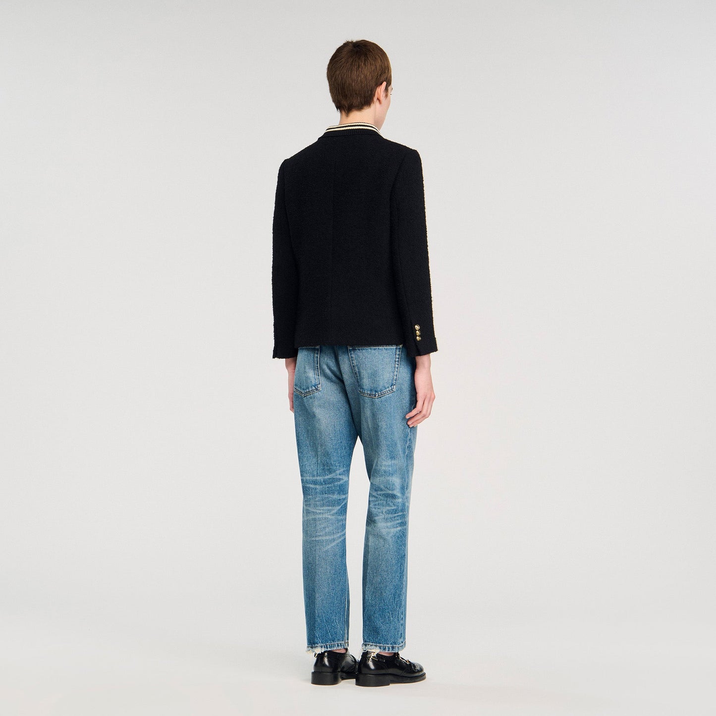 Come Tweed Jacket Black