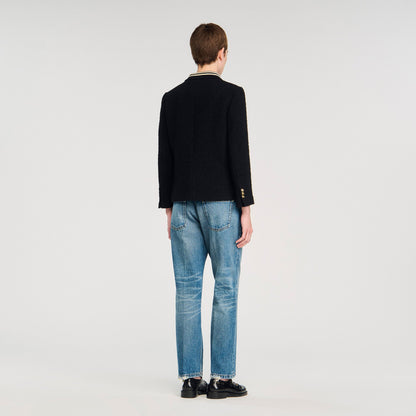 Come Tweed Jacket Black