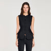 Monroe Peplum Jacket Black