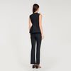 Monroe Peplum Jacket Black