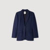 Opera Striped Sequinned Suit Jacket Dark Navy