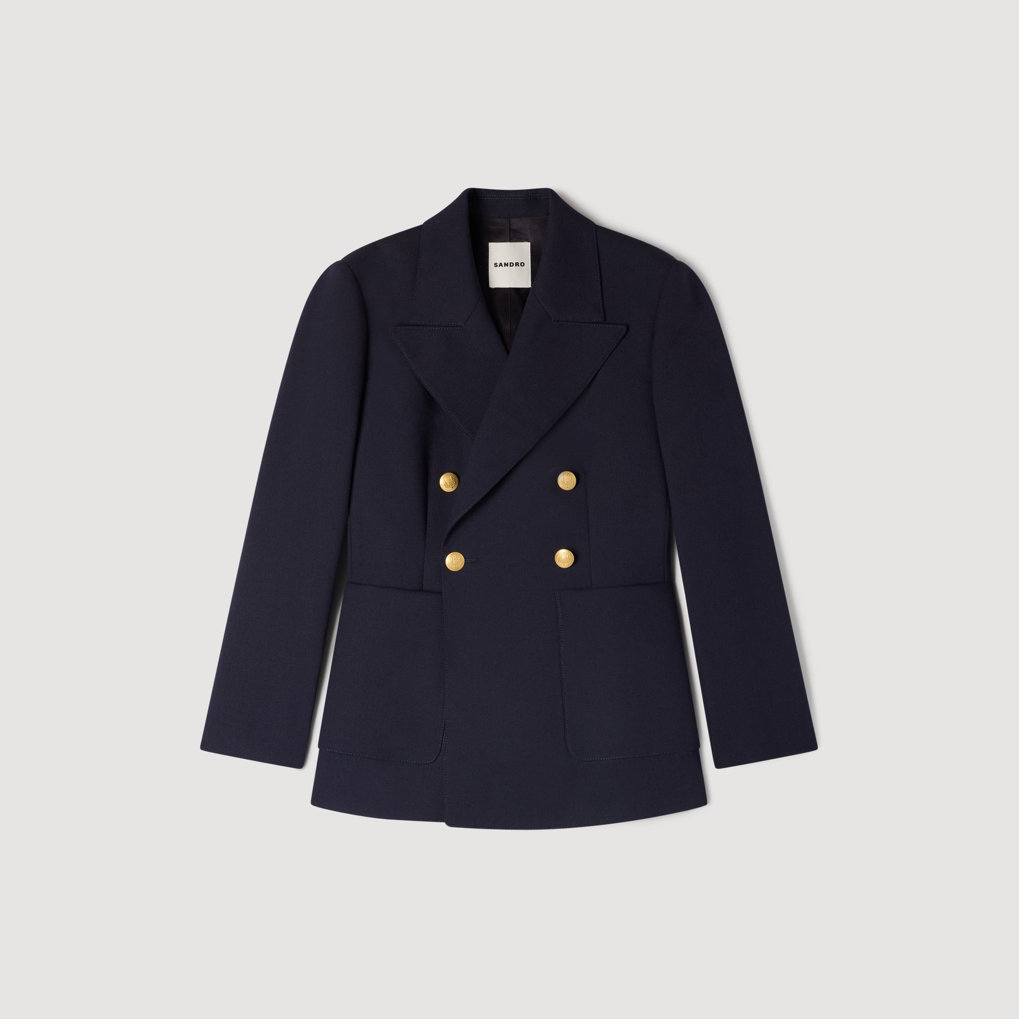 Lesia Slim-Fit Wool Suit Jacket Navy Blue