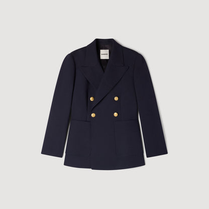 Lesia Slim-Fit Wool Suit Jacket Navy Blue