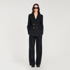 Thelma Wool Slim-Fit Suit Jacket Black